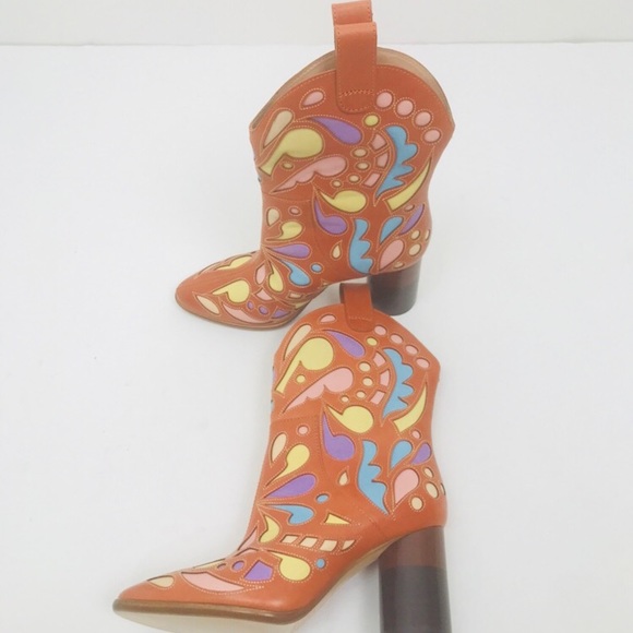 Maison Margiela laser cut cowboy boots - Picture 1 of 10